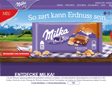 Tablet Screenshot of milka.de